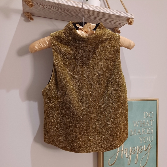 Rust shimmery Halter top - Picture 3 of 8